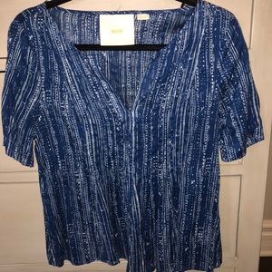 Anthropologie- Mauve brand blouse